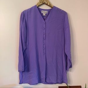 NWT Vintage 90’s Diane von Furstenberg Silk Tunic Top DVF